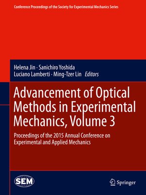 cover image of Advancement of Optical Methods in Experimental Mechanics, Volume 3